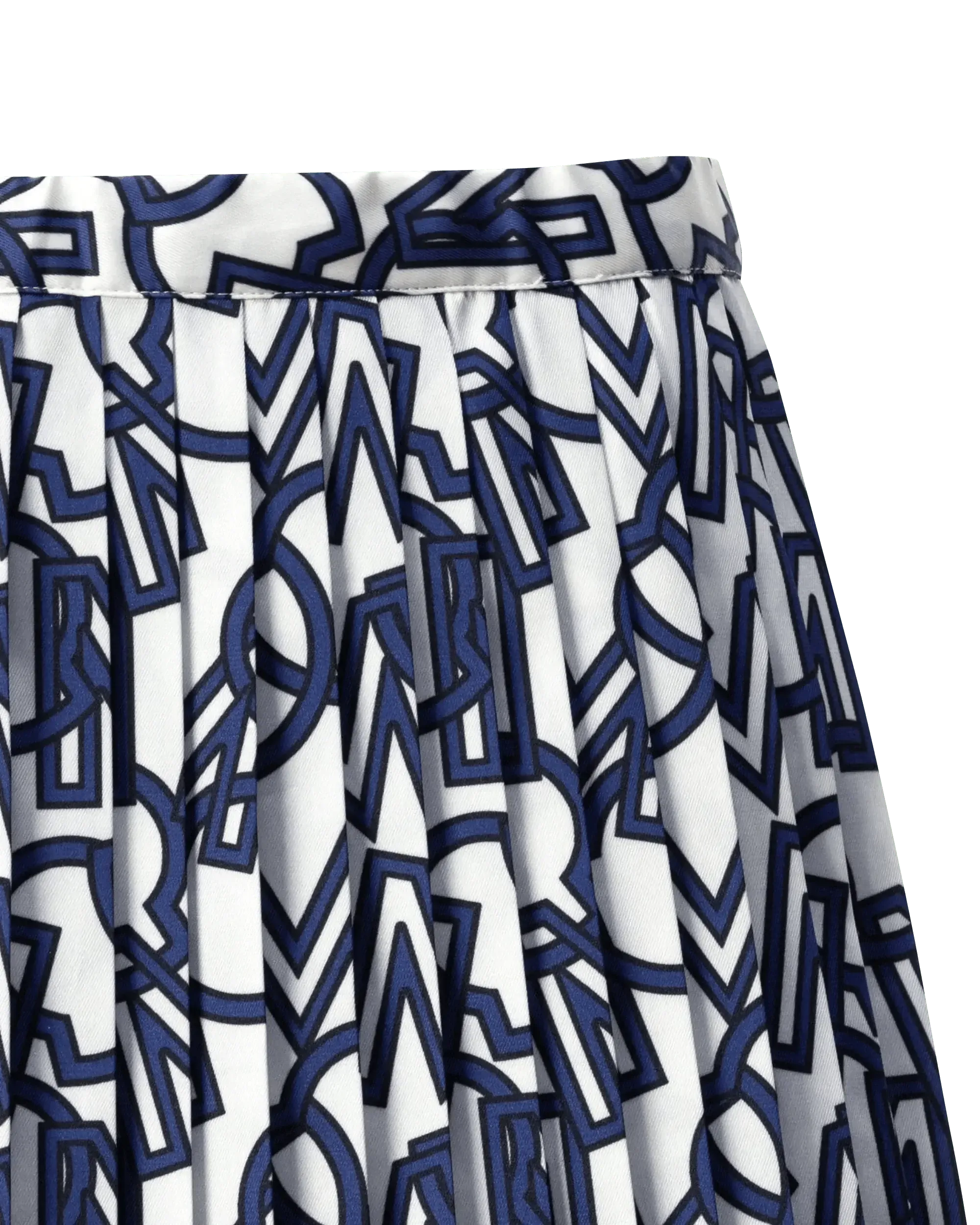 Stylish Anagram Printed Midi Skirt for Women - Floral Pattern A-Line Skirt with Elastic Waist - Perfect for Office, Date Night & Summer Outfits