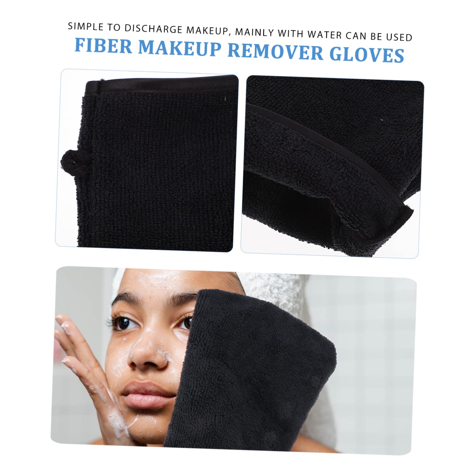 Soft Exfoliating Gloves for Face Cleaning & Makeup Removal - Set of 8 for Spa & Skincare