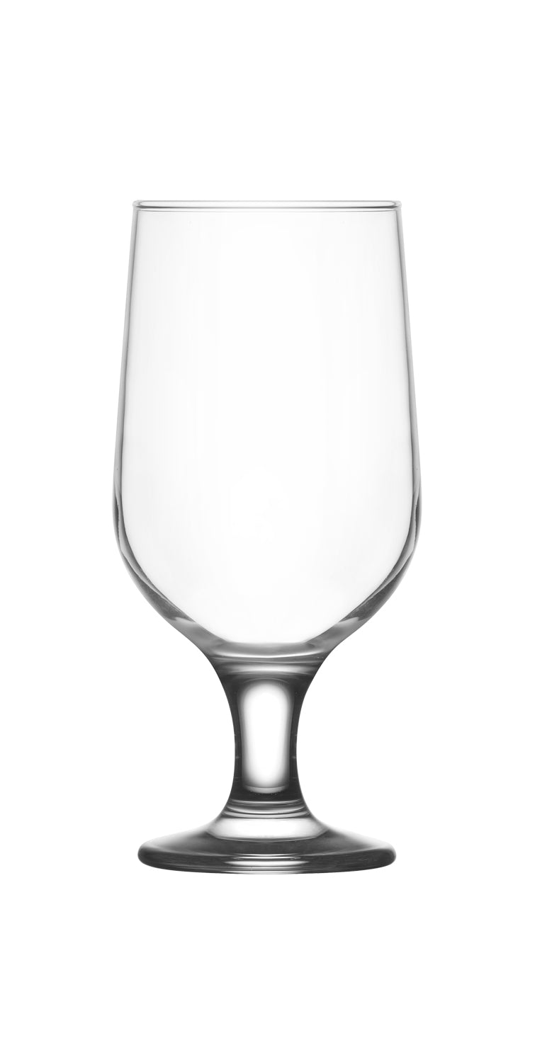 2.5x6.5 Inch 13oz Footed Beer Glass - Premium Heavy Base Pilsner Glass for Lager, IPA, Craft Beer - Perfect for Home Bars, Parties & Gifts