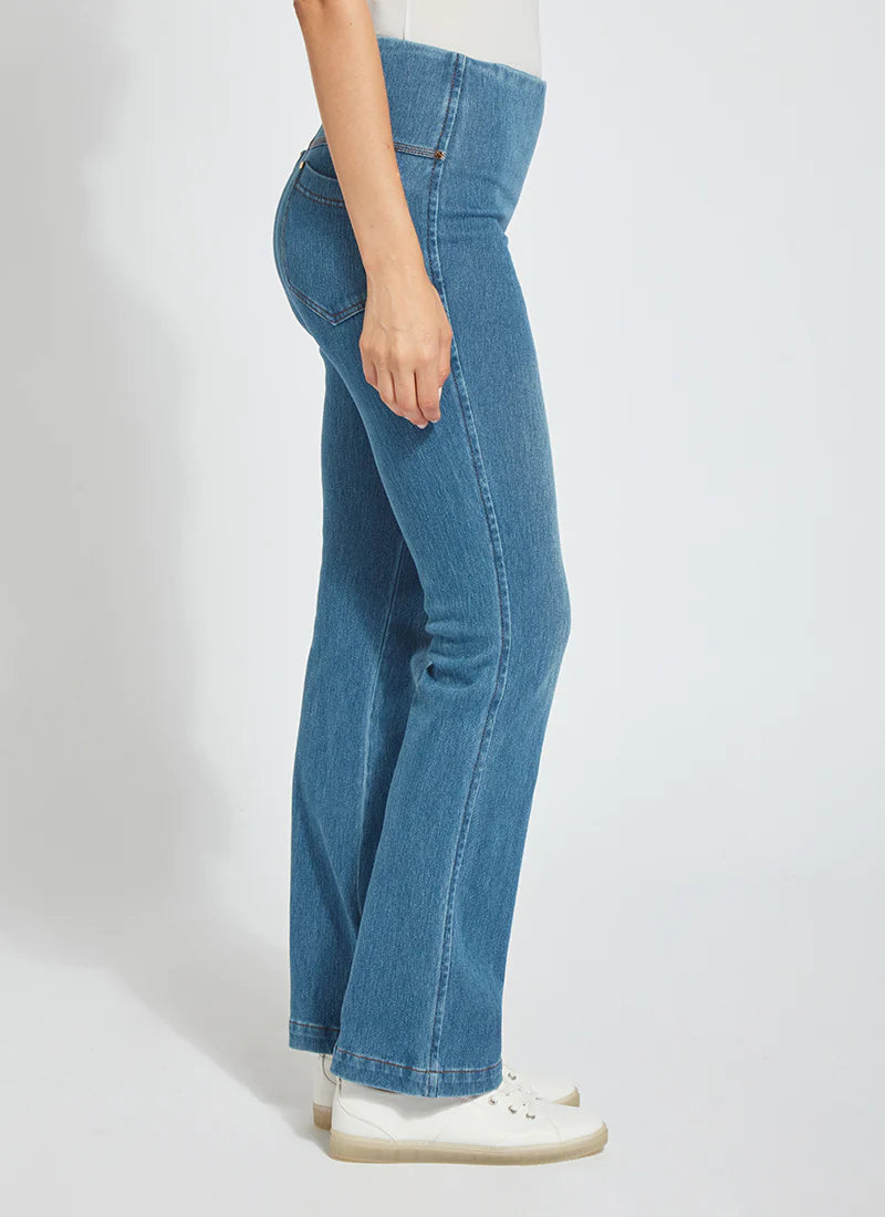 Baby Bootcut Denim Jeans - Mid Wash Stretch Comfort Fit for Toddlers - Perfect for Playdates & Family Outings