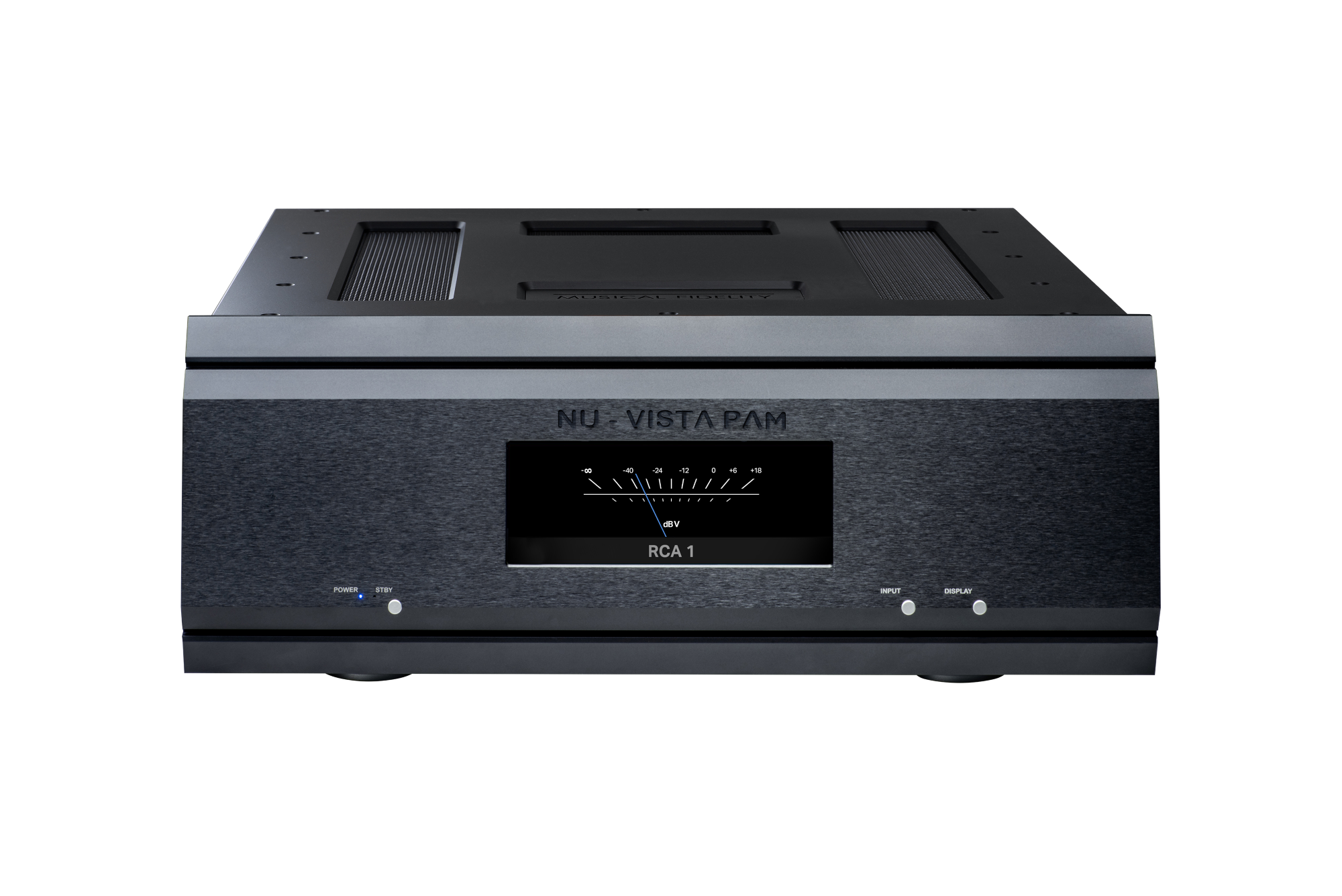 Musical Fidelity Nu Vista PAM Fully Balanced Discrete Mono Power Amplifier with Separate Power Supply - Premium Audio Equipment for Home Theater & Hi-Fi Systems