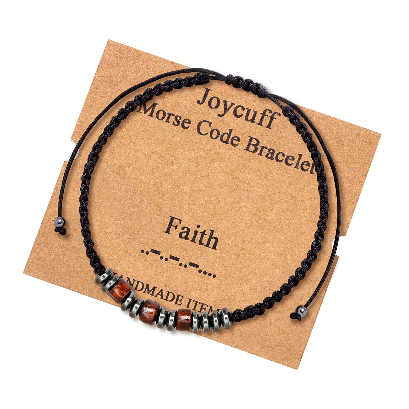 Morse Code Bracelet for Men & Women - Adjustable Silk Beaded Wrap Bracelet - Inspirational Jewelry Gift for Her, Mom, Wife, Sister, Daughter - Perfect for Daily Wear, Special Occasions & Thoughtful Gifting