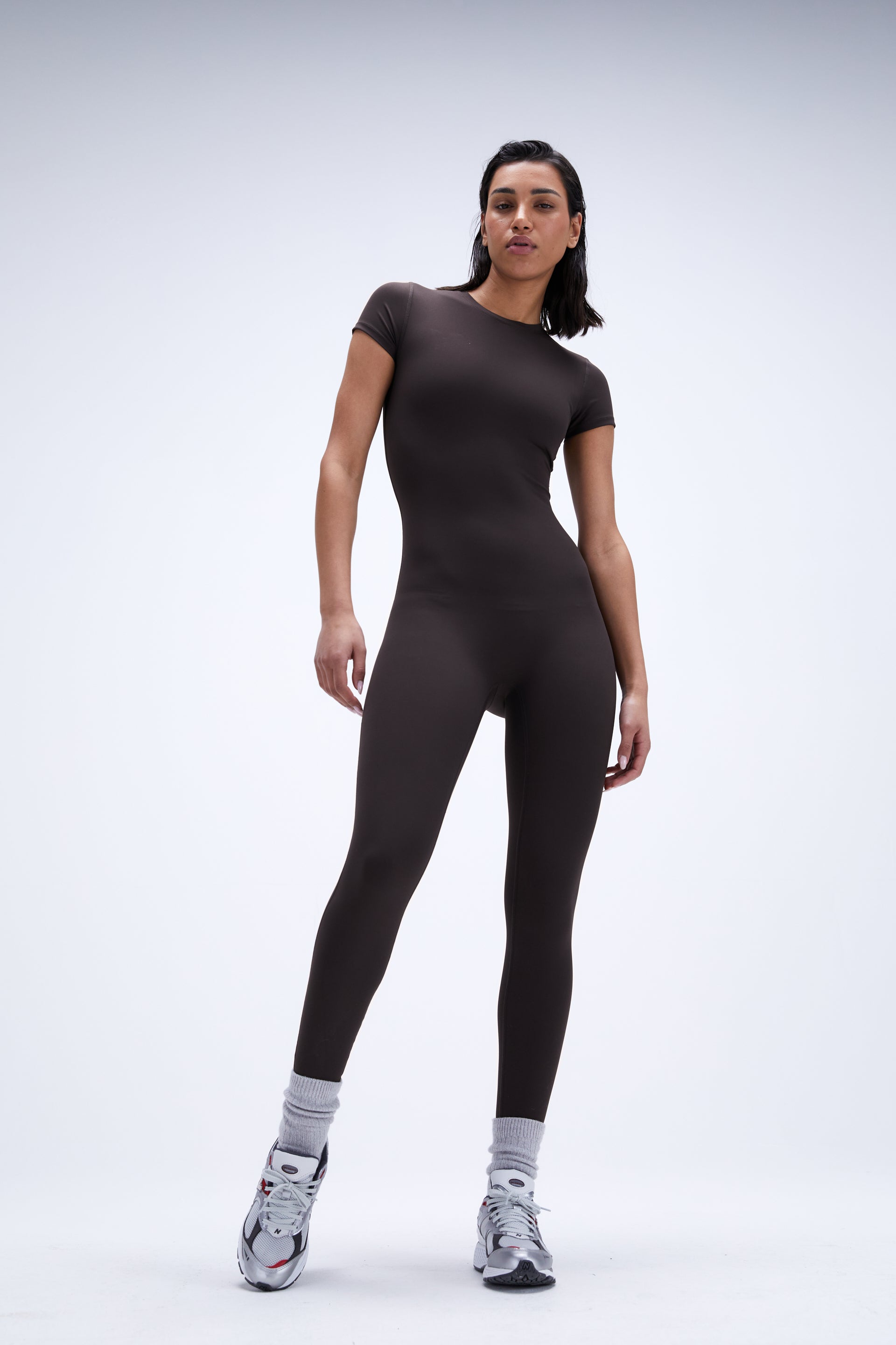 Ultimate Full Length Unitard - Stretchy & Comfortable Dance Bodysuit for Women | Coffee Bean Color | Perfect for Ballet, Gymnastics, Yoga & Performance Costumes