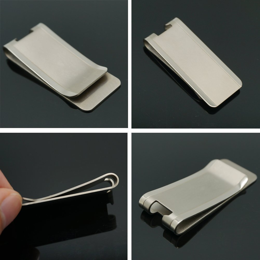 Premium Titanium Slim Money Clip Wallet for Men - RFID Blocking Credit Card Holder & Bottle Opener - Perfect for Travel, Business & Everyday Carry (EDC)