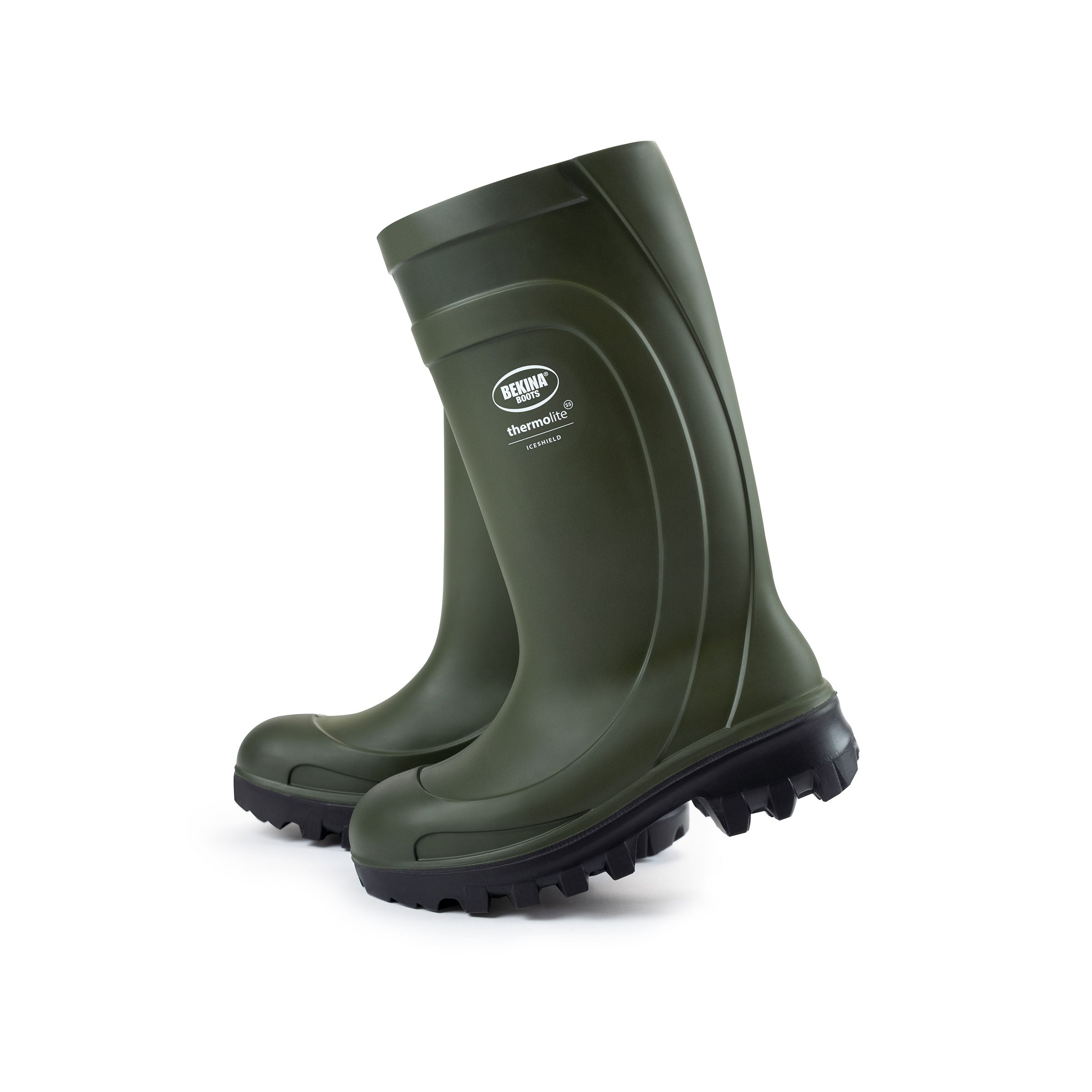 Bekina ThermoLite Men's Insulated Winter Composite Toe Rubber Work Boots - Waterproof, Slip Resistant & Warm for Construction, Farming & Outdoor Work (Model Z090GG)