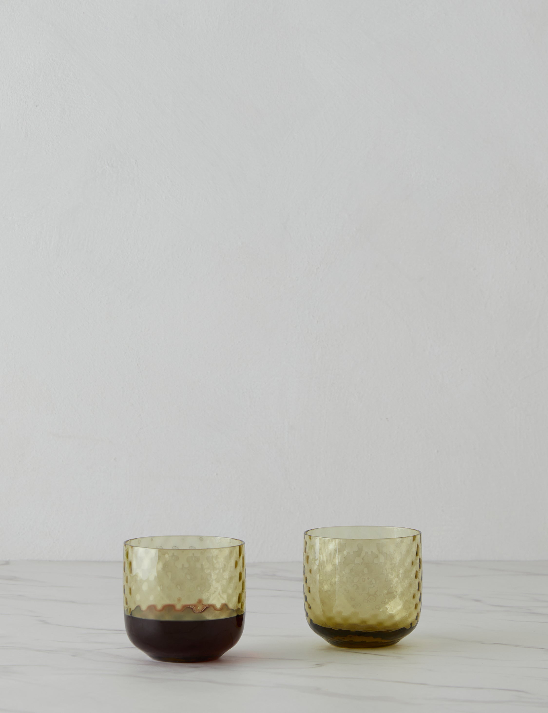 LSA International Dapple Glass Tumbler Set of 2 - 16oz Clear Drinking Glasses for Water, Juice & Cocktails - Perfect for Home, Bar, Restaurant & Party Use