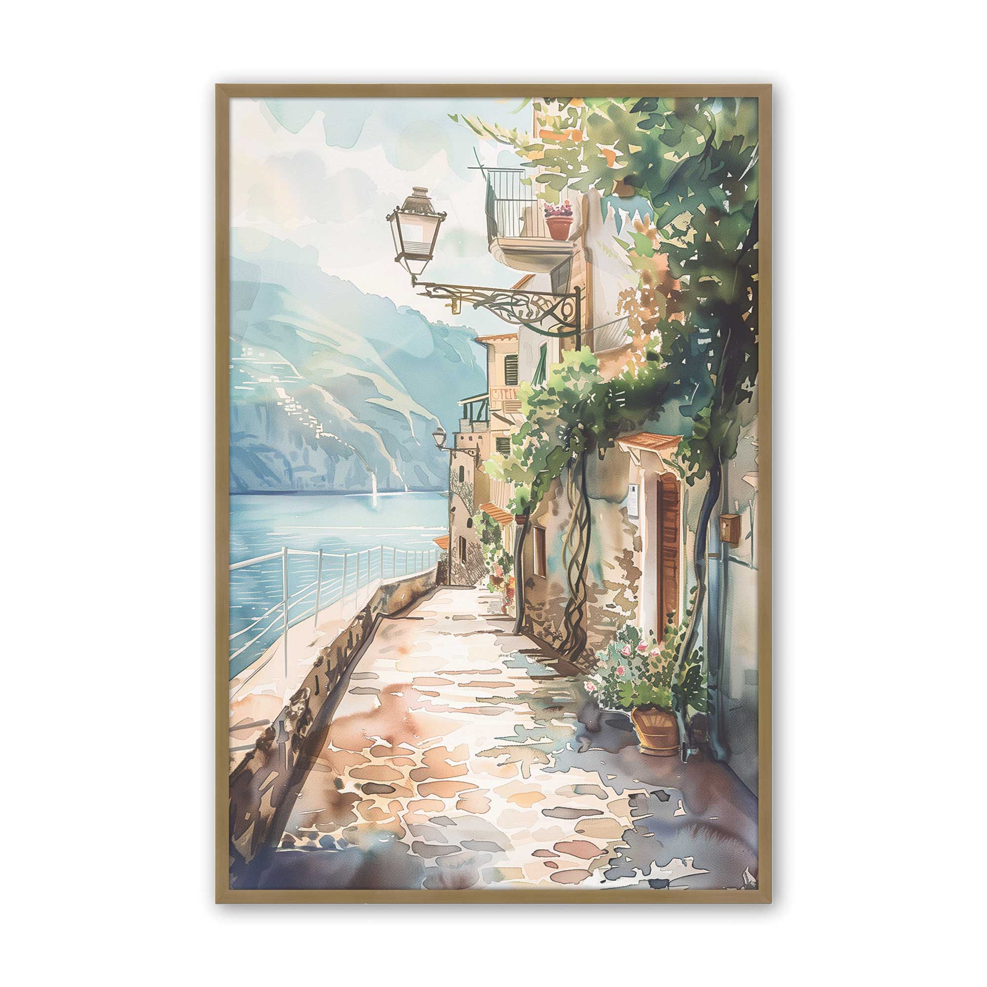 Coastal Greeting v2 Print - Beach Themed Wall Art Decor for Living Room, Bedroom & Office | Perfect for Home, Vacation House & Gift Giving