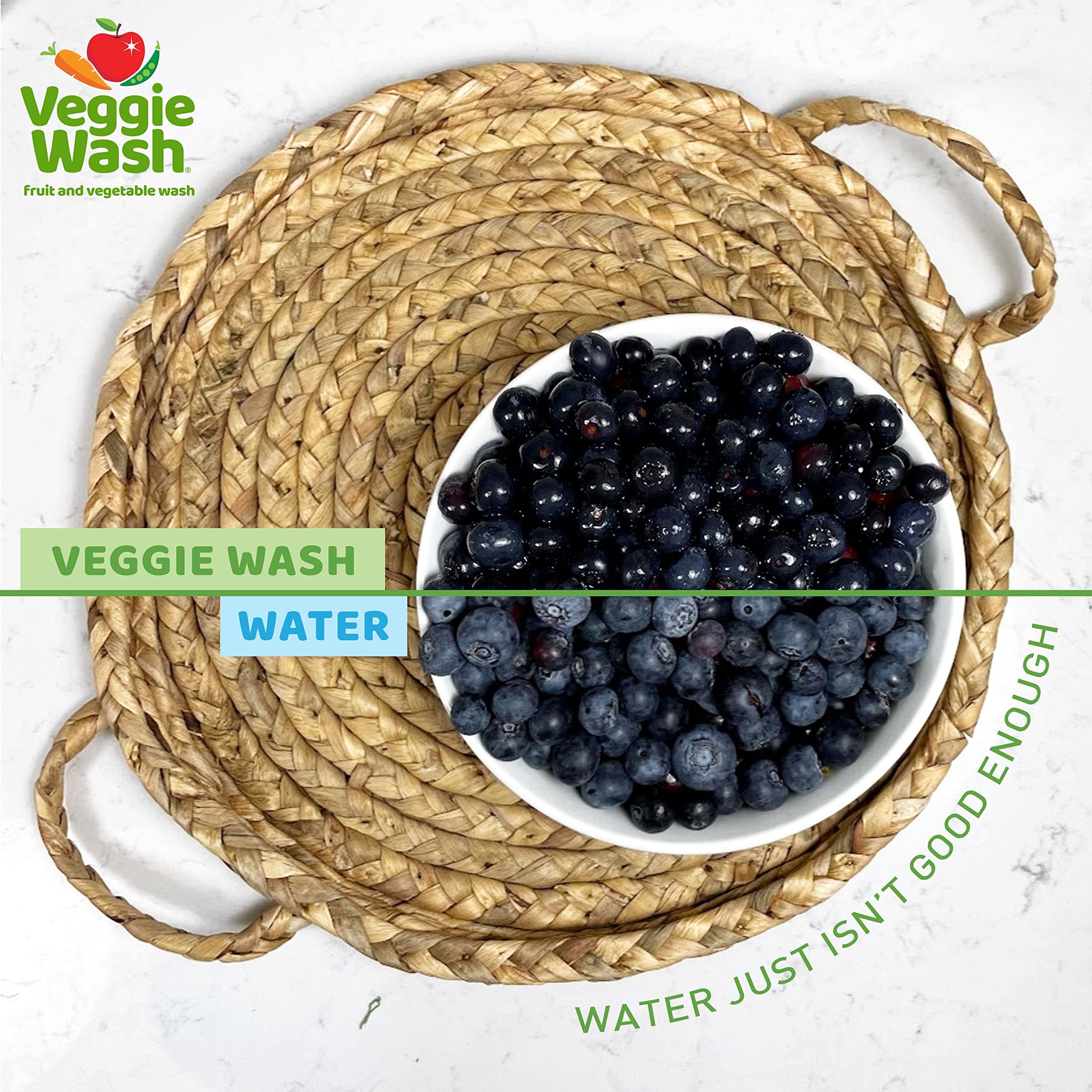Organic Fruit & Vegetable Wash - 16 oz Natural Produce Cleaner for Fresh, Safe Fruits & Veggies | Perfect for Washing Berries, Leafy Greens & More | USDA Certified, Non-Toxic, Vegan-Friendly