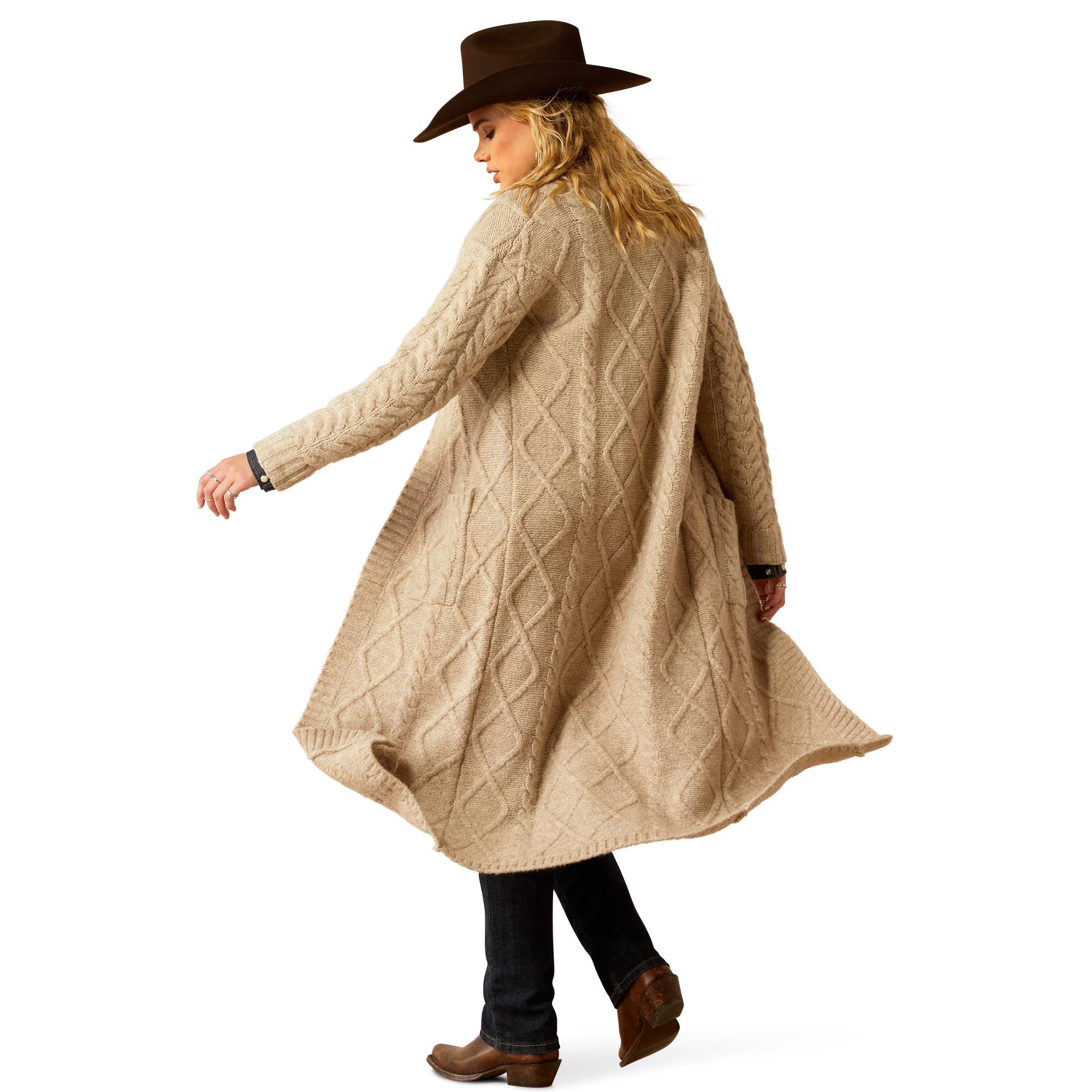 Ariat Women's Yellowstone Cozy Fair Cardigan Sweater - Soft Fleece-Lined Winter Pullover for Casual Wear, Outdoor Activities & Country Style Fashion