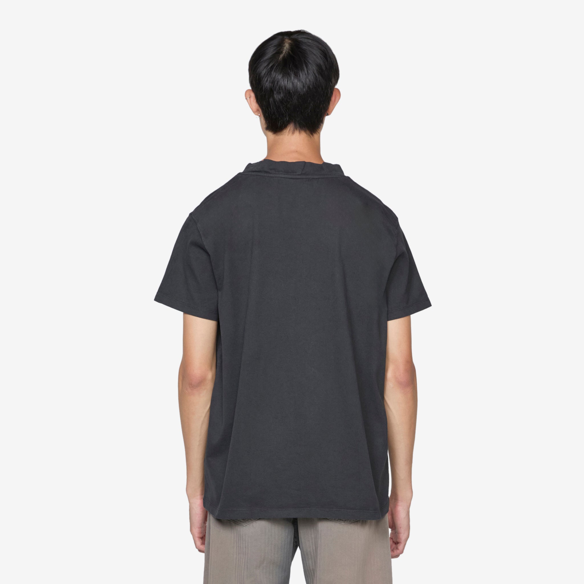 Bliss Washed Black Band Jersey T-Shirt - Soft & Comfortable Cotton Tee for Casual Wear, Street Style & Everyday Outfits