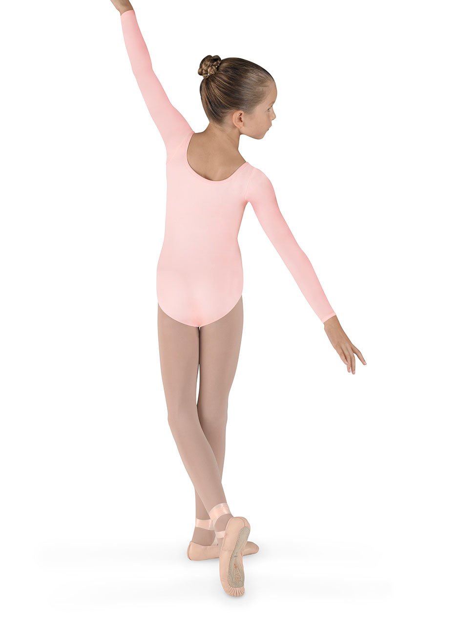 Bloch Girls Dance Meglio Microlux Long Sleeve Leotard - Ballet & Jazz Performance Leotard for Kids, Comfortable Stretch Fabric - Perfect for Dance Classes, Recitals & Competitions