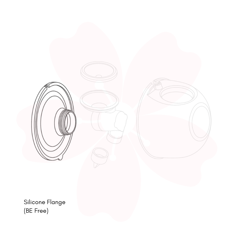 Baby Express Be Free 27mm Silicone Breast Pump Flange for Comfortable Pumping - Perfect for Nursing Moms at Home or Work