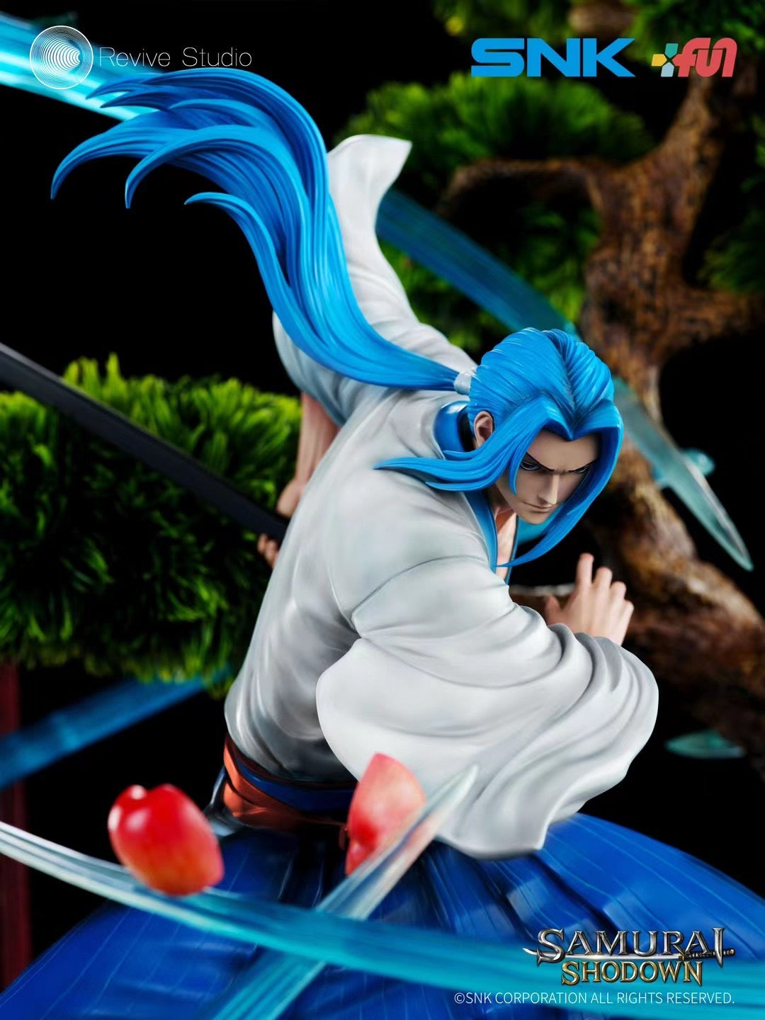 Revive Studio Licensed Samurai Shodown Ukyo Tachibana Action Figure - Official SNK Collectible for Anime Fans & Fighting Game Enthusiasts | Perfect for Display, Cosplay, and Gaming Room Decor