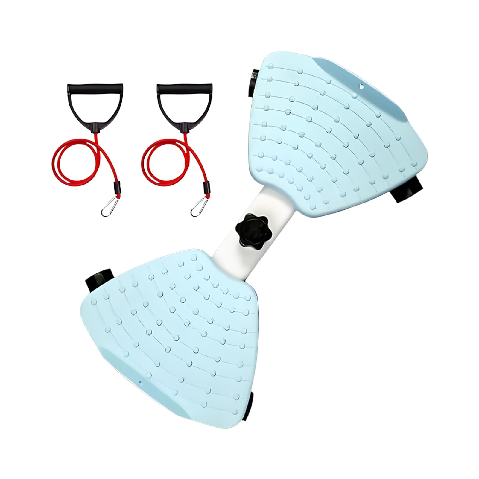 Silent Abdominal Twister Board with Resistance Bands - Waist Exercise Machine for Belly Fat Loss - Home Gym Equipment for Women & Men - Perfect for Indoor Workouts and Core Strengthening