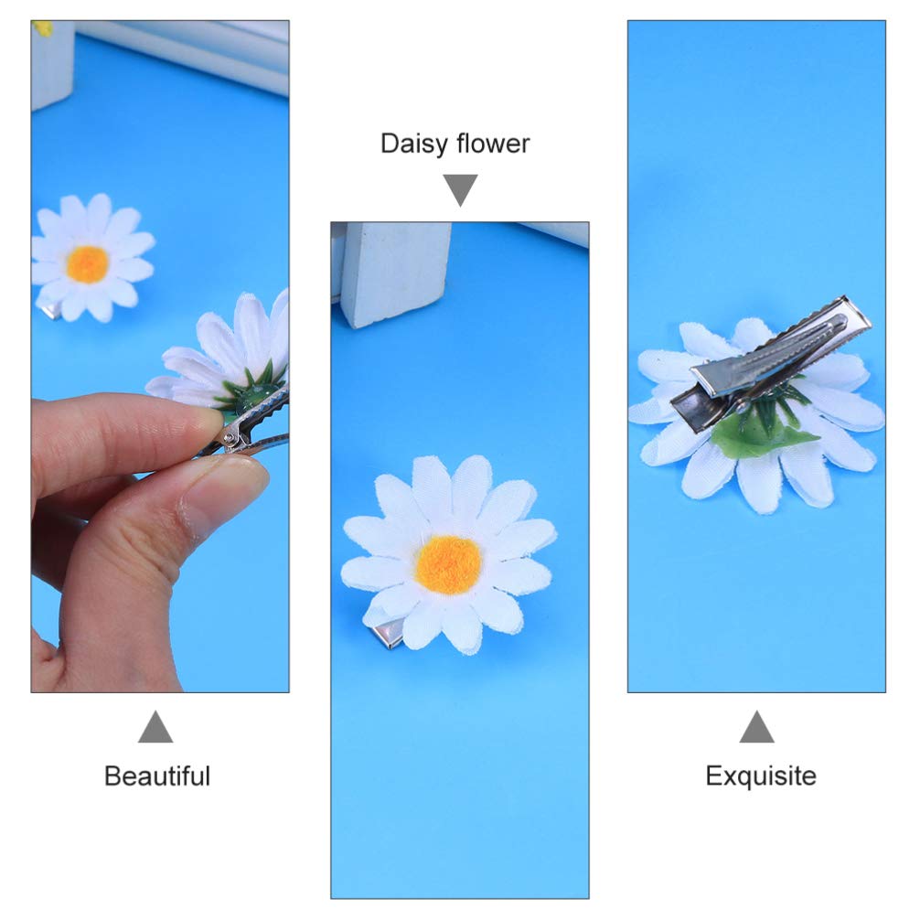 20pcs Daisy Hair Clips for Wedding Brides - Elegant Hair Combs, Hair Forks & Side Clamps - Women's Bridal Hair Accessories & Hair Ornaments - Perfect for Weddings, Proms & Special Occasions
