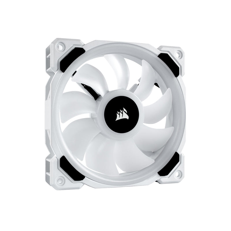 Corsair LL120 RGB 120mm Dual Light Loop PWM Fan - White Single Pack | High Performance PC Cooling for Gaming Rigs & PC Builds