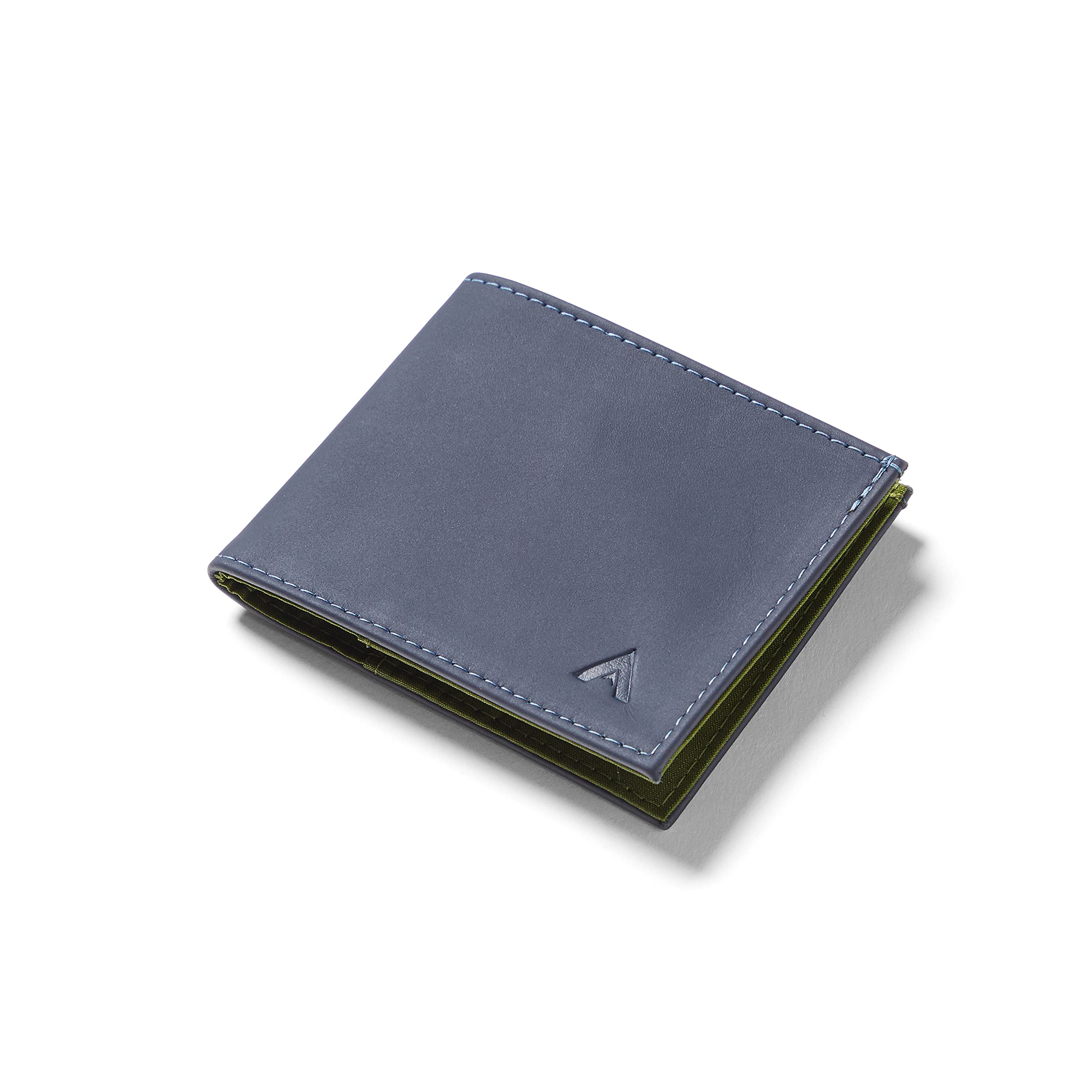 Allett Sport Wallet - Slim RFID Blocking Leather Bifold Wallet for Men & Women | Midnight Blue | Holds 2-10+ Cards & Cash | Ultra Thin Front Pocket Design | Made in USA | Perfect for Travel, Gym & Everyday Carry