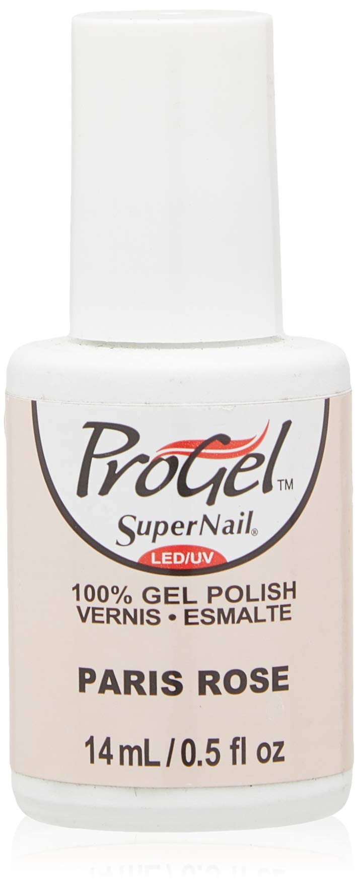 Supernail Gel Polish for Nails - Paris Rose Creme (0.5 Fl Oz) | Long-Lasting UV/LED Nail Polish for Salon-Quality Manicures at Home | Perfect for Weddings, Parties & Everyday Wear