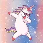 Rainbow Unicorn Dab