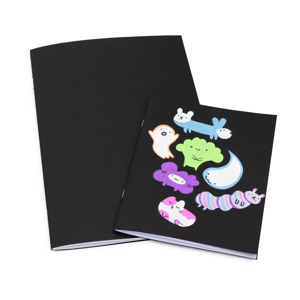 Hygloss 5.5x8.5in Blank Books 50-Pack - Black Journals for Writing & Sketching - Perfect for Art, Crafts & Journaling