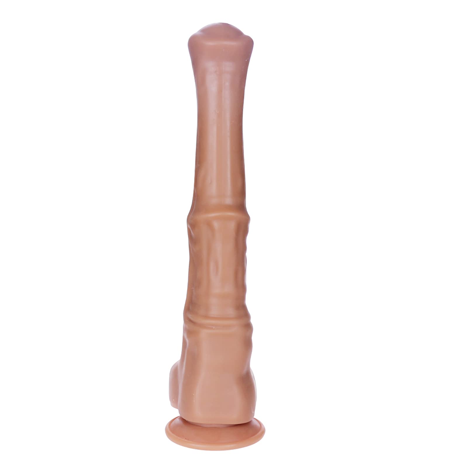 15 Inch Realistic Horse Dildo with Suction Cup - Extra Long Thick Thrusting Anal Sex Toy for Men & Gay Couples - Adult Pleasure Toy for BDSM, Roleplay & Solo Play (Brown)
