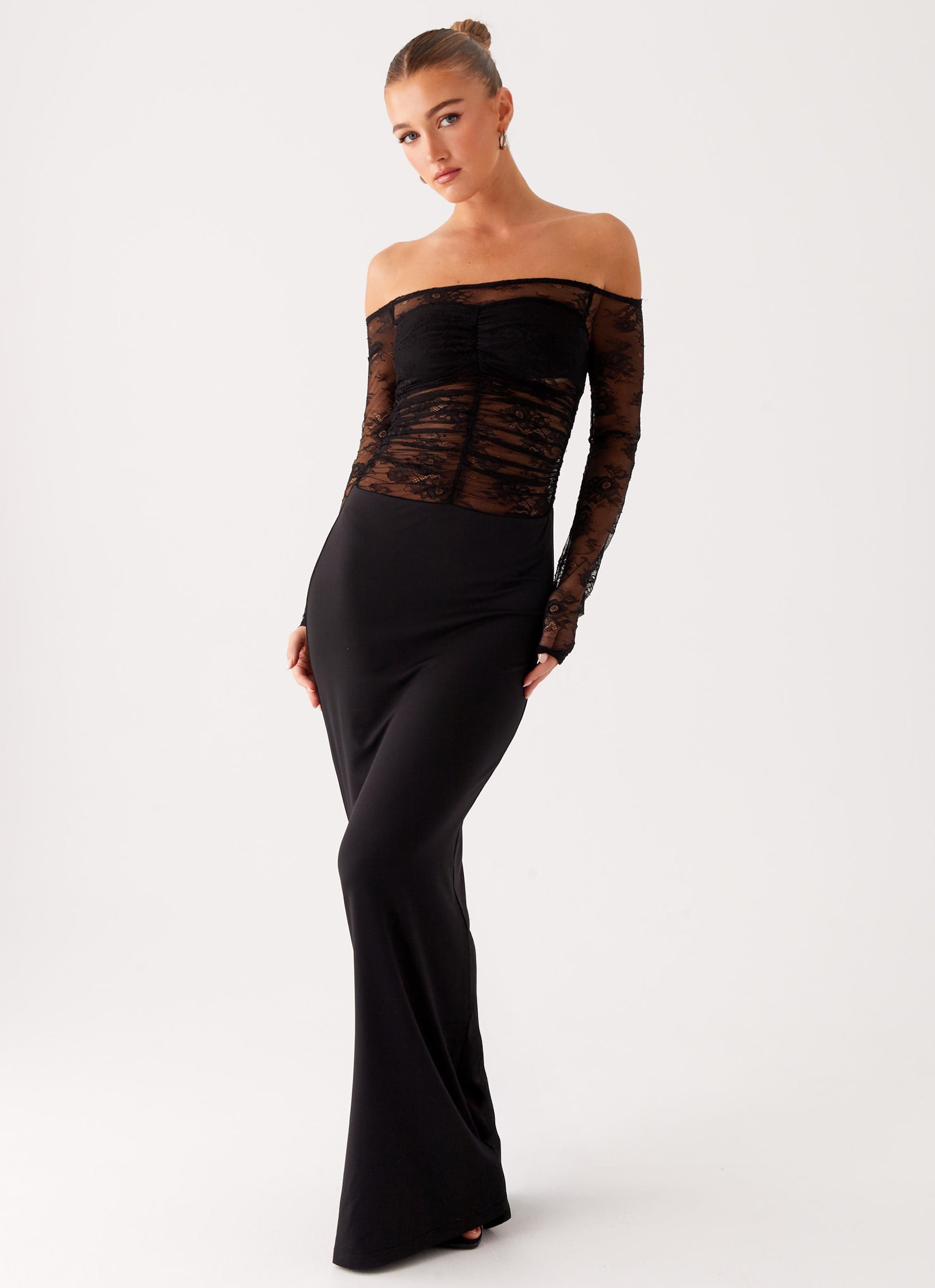 Elegant Avi Maxi Dress for Women - Black Flowy Long Dress for Summer, Beach, Party & Casual Wear
