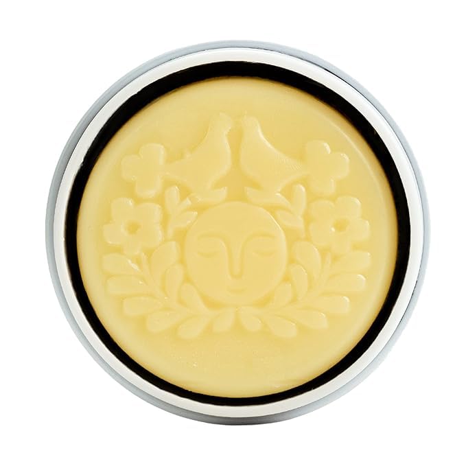 Moon Valley Organics Herbal Lotion Bar - Bergamot Geranium Scented, Moon Melt Bar with Calendula & Comfrey, Beeswax Moisturizer for Dry, Chapped Skin | Healing & Soothing Hand & Body Balm | Perfect for Travel, Office & Winter Skin Care