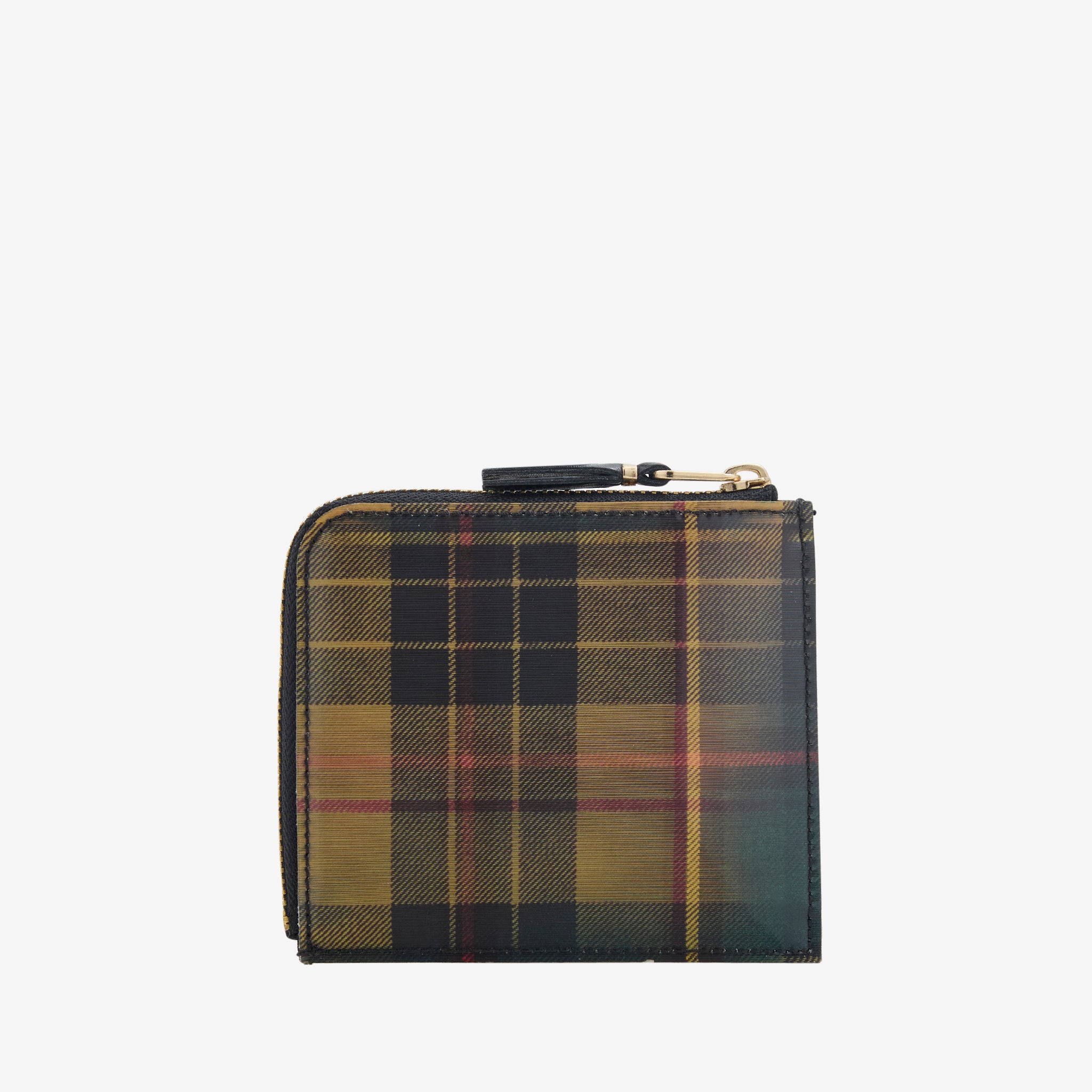SA3100LT Lenticular Tartan Wallet - Yellow & Green Checkered Pattern RFID Blocking Bifold Wallet for Men | Perfect for Everyday Use, Travel & Business