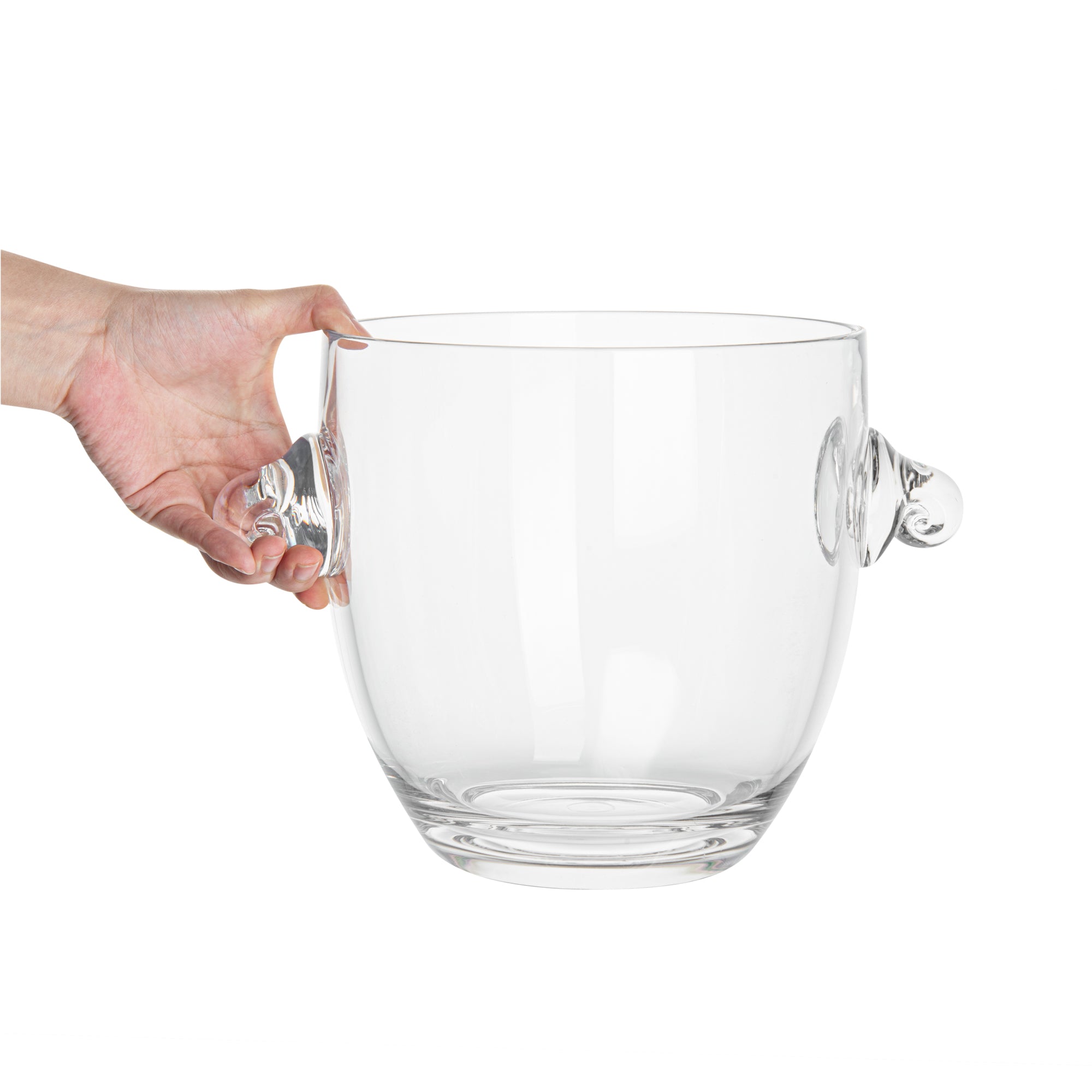 Bar Lux 5.3 Quart Clear Plastic Champagne & Ice Bucket - 11.75