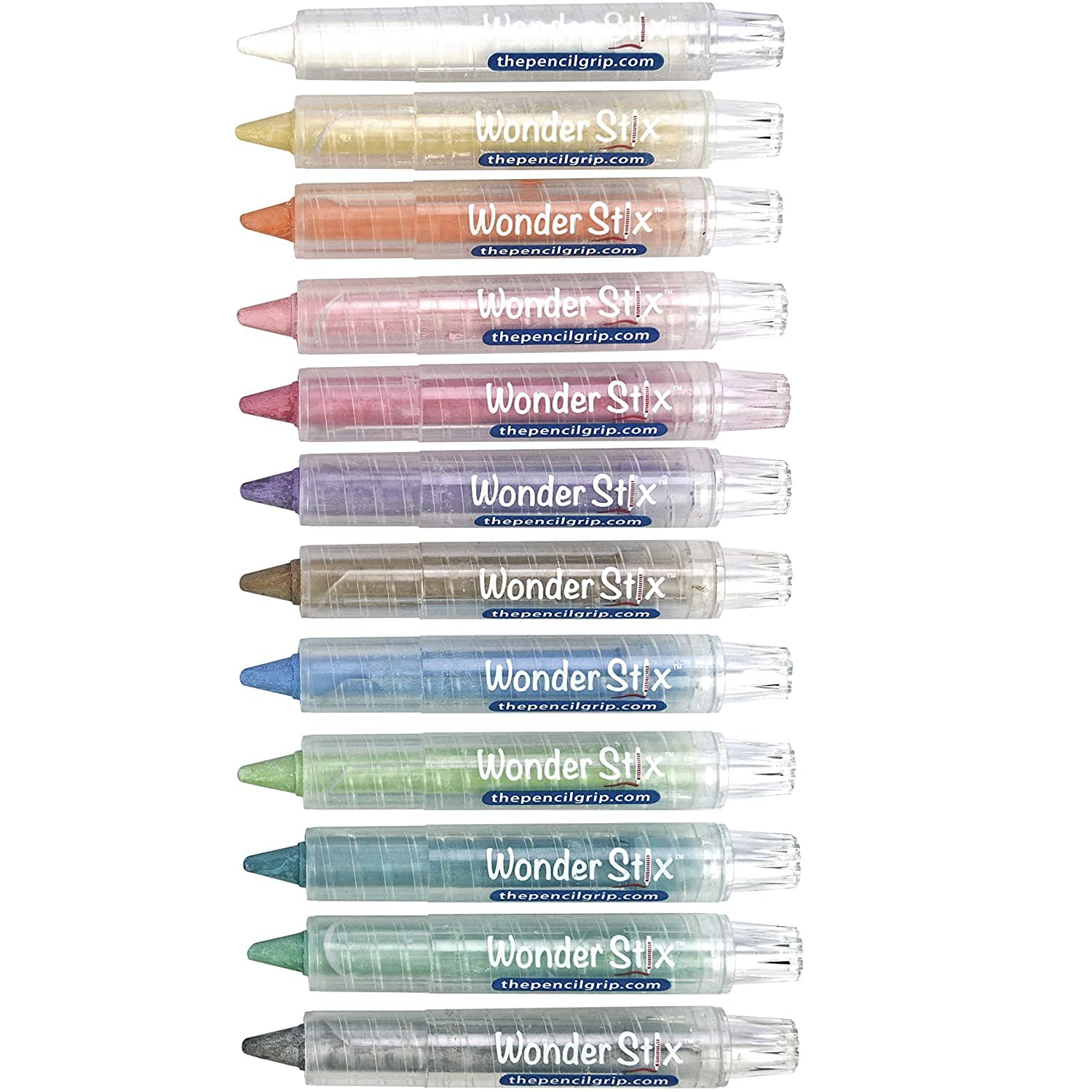 Wonder Stix Pastel Colors Dustless Chalk Crayons - 12 Pack Non-Toxic Washable Art Supplies for Kids, Perfect for Classroom, Sidewalk Drawing & Home Crafts