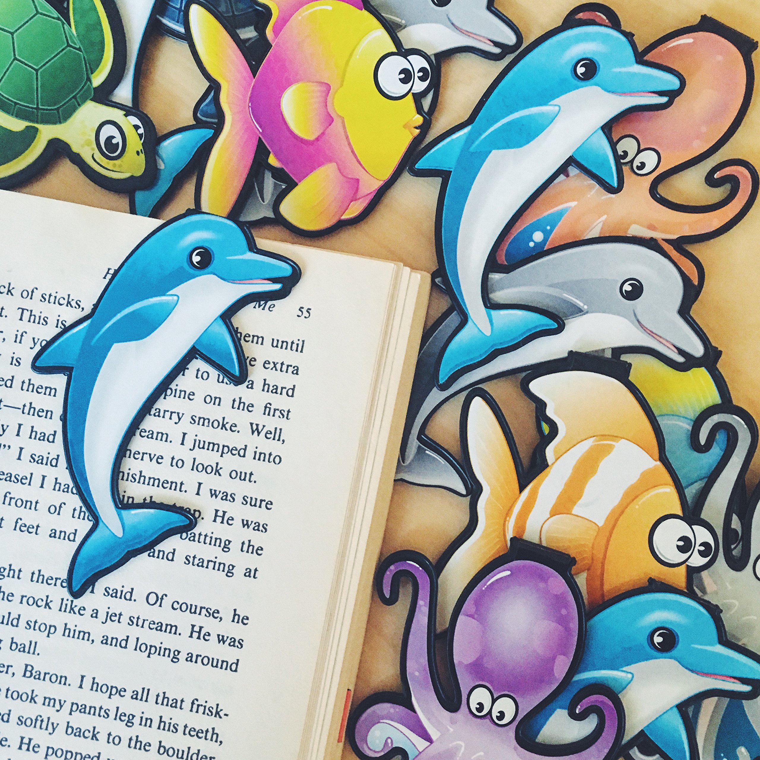 Bear Bookmarks Set of 10 - Cute Animal Bookmarkers for Kids & Adults - Perfect for Reading, Gifts, and School Supplies