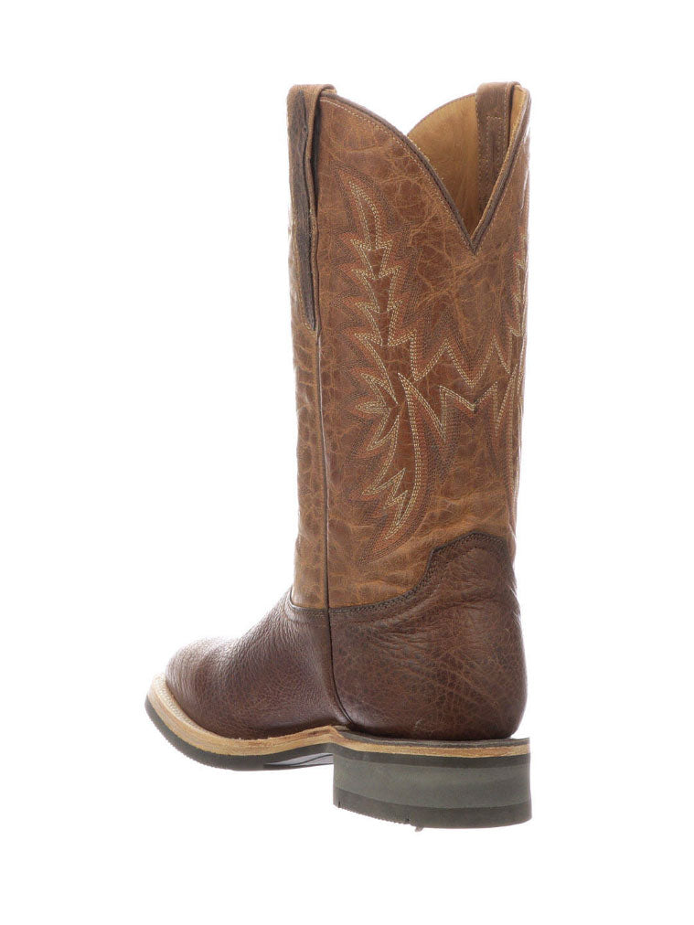 Lucchese M4090.WF Men's Rudy Cowhide Performance Cowboy Boots in Chocolate Peanut - Durable Western Boots for Riding, Work & Casual Wear