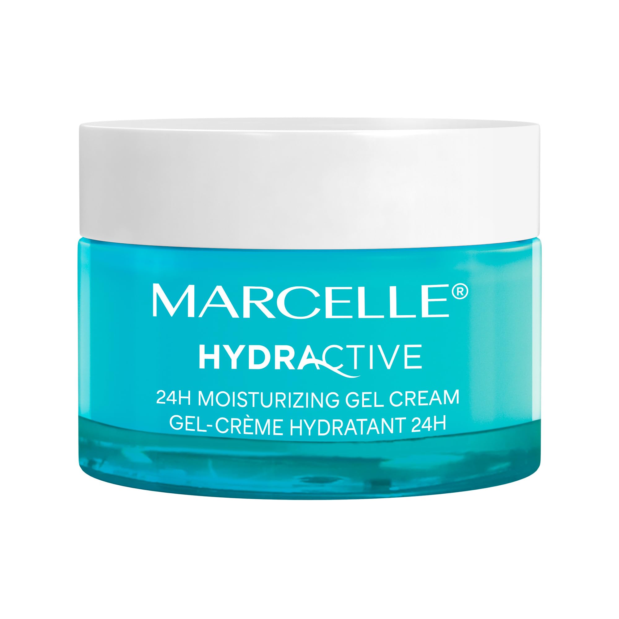 Marcelle Hydractive 24H Moisturizing Gel Cream for All Skin Types - Lightweight, Hypoallergenic & Fragrance-Free Face Moisturizer - Oil-Free, Paraben-Free & Cruelty-Free Hydration - 50 mL | Perfect for Daily Skincare Routine & Travel