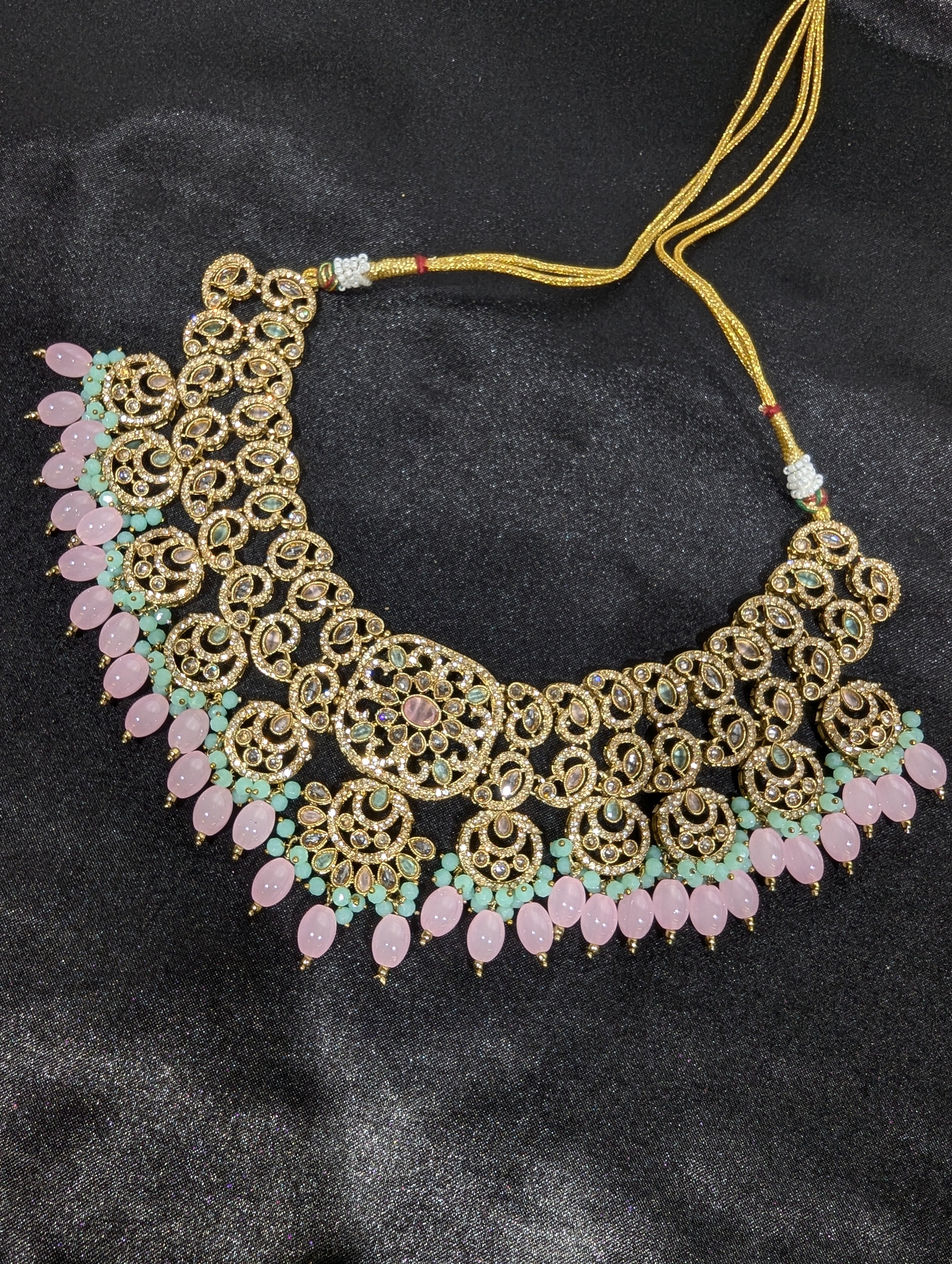 Mira Polki Semi Bridal Set Jewelry - Elegant Indian Wedding Jewelry Set for Brides, Engagement & Special Occasions | Perfect for Weddings, Anniversaries & Festive Celebrations
