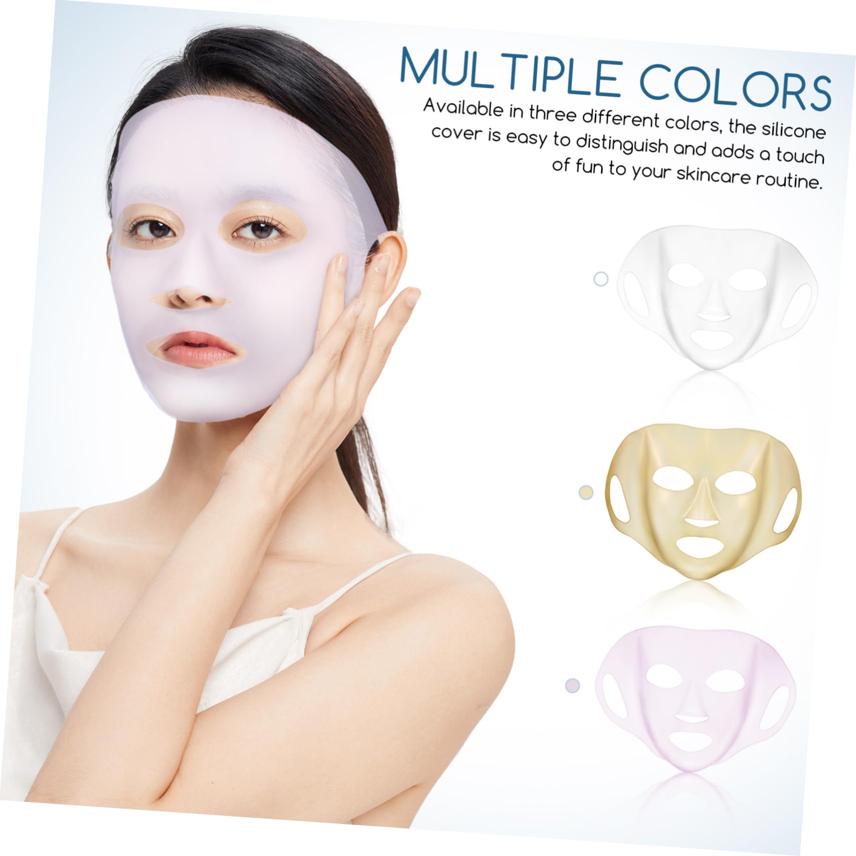 Reusable Silicone Face Mask Cover for Moisturizing & Steam Therapy - Perfect for Spa, Skincare & Beauty Treatments at Home