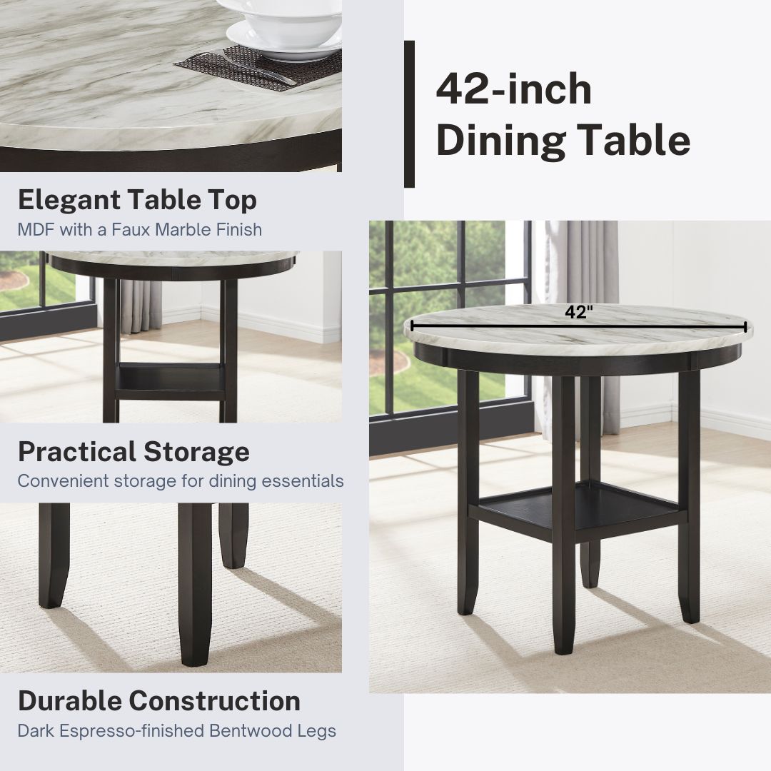 Roundhill Furniture Mella 42