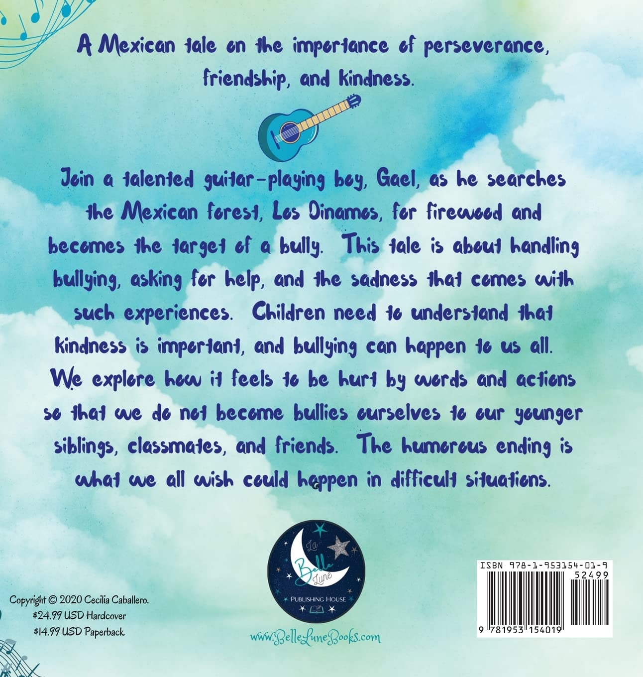 Little Blue Guitar - Acoustic Mini Guitar for Kids & Beginners - Perfect for Home, Travel & Music Lessons