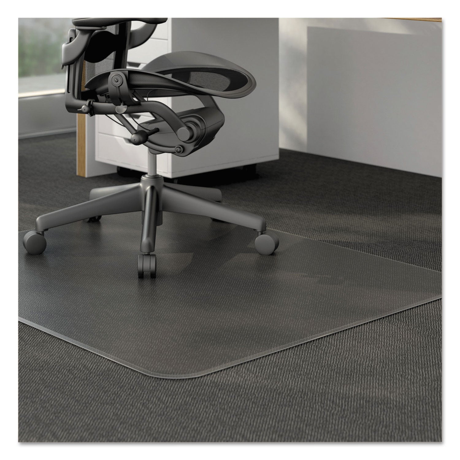 Alera® Studded Chair Mat for Low Pile Carpet - 46