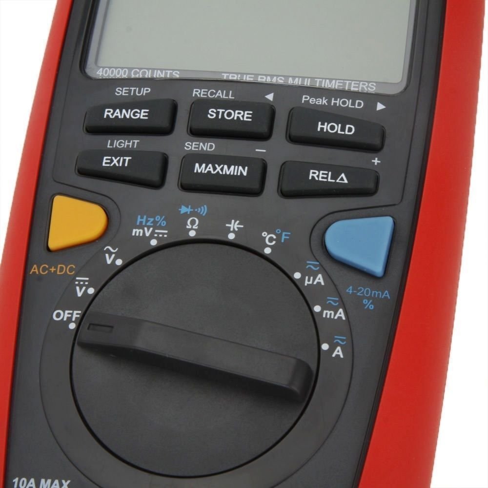 UNI-T UT71C Digital Multimeter - Portable AC/DC Voltage Current Tester, Measures Resistance, Capacitance, Frequency & Temperature - Ideal for Electricians, Engineers & DIY Home Repairs