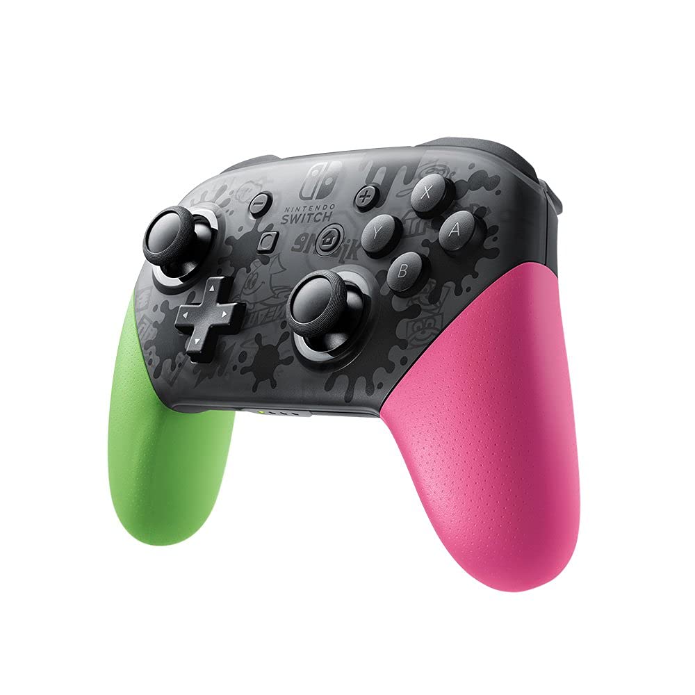 Nintendo Switch Splatoon 2 Pro Controller - Japanese Import (Renewed) - Perfect for Competitive Gaming & Splatoon 2 Enthusiasts