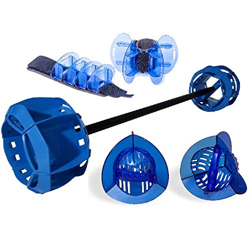 Hydrorevolution Ultimate Pool Exercise Bundle - High Resistance Water Weights for Aquatic Fitness | Water Exercise Equipment Set with Aqualogix Blue Bells, Swim Fins & Aquastrength Barbell | Includes Quick Start Guide | Perfect for Water Aerobics, Physical Therapy & Low-Impact Workouts