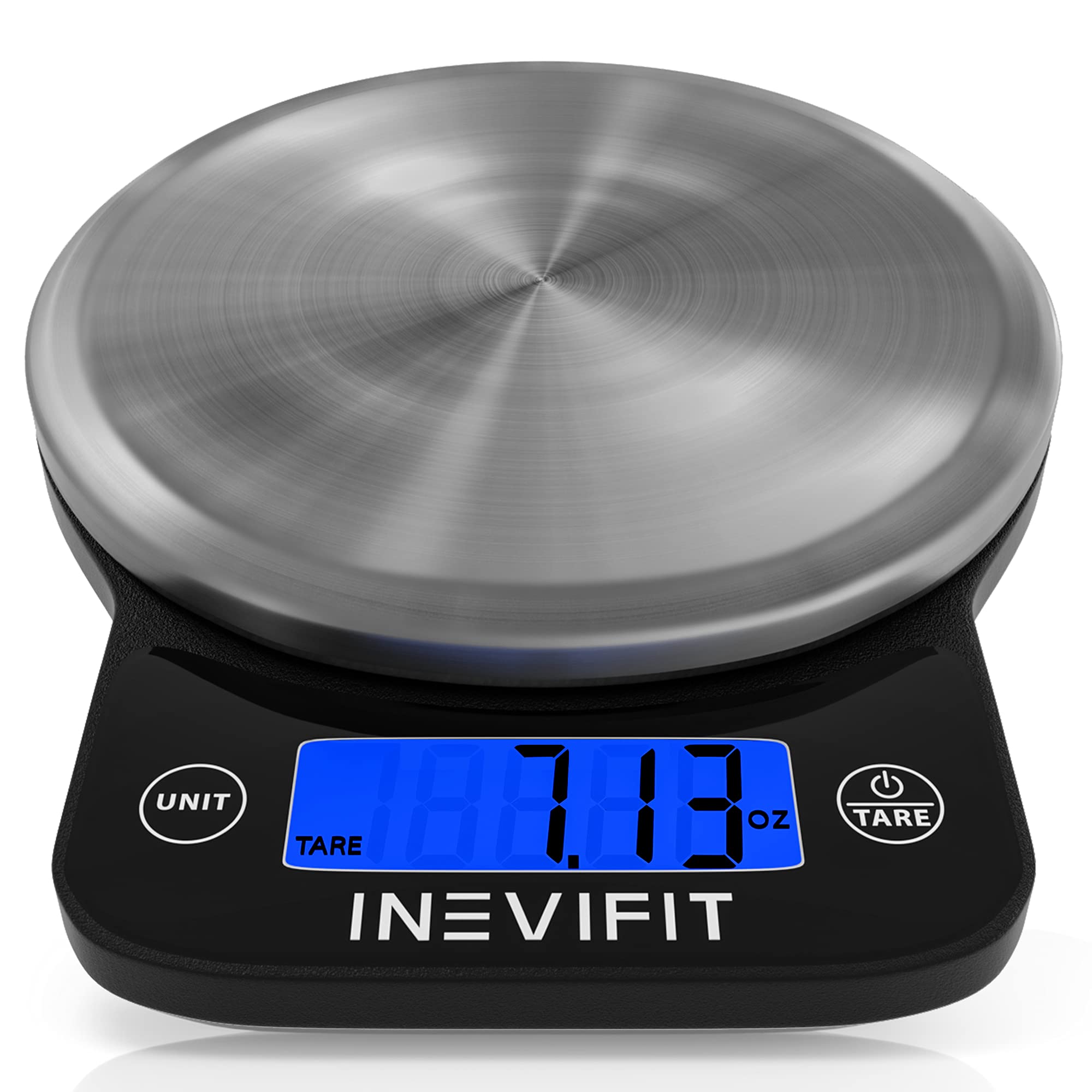 Inevifit Smart Body Fat Scale & Digital Food Scale Bundle - Accurate Body Composition Analyzer & Nutrition Tracking with BMI, Weight, Muscle Mass - Includes Batteries - Perfect for Home Gym & Healthy Cooking