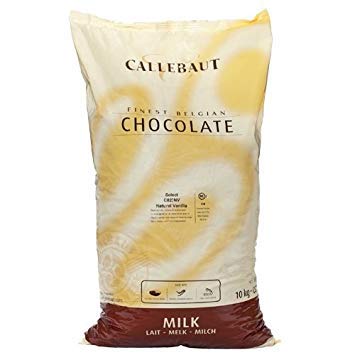 Premium Belgian Milk Chocolate Baking Callets (Chips) - 31.7% Cocoa - 22 lb Bulk Bag for Baking, Desserts & Professional Use