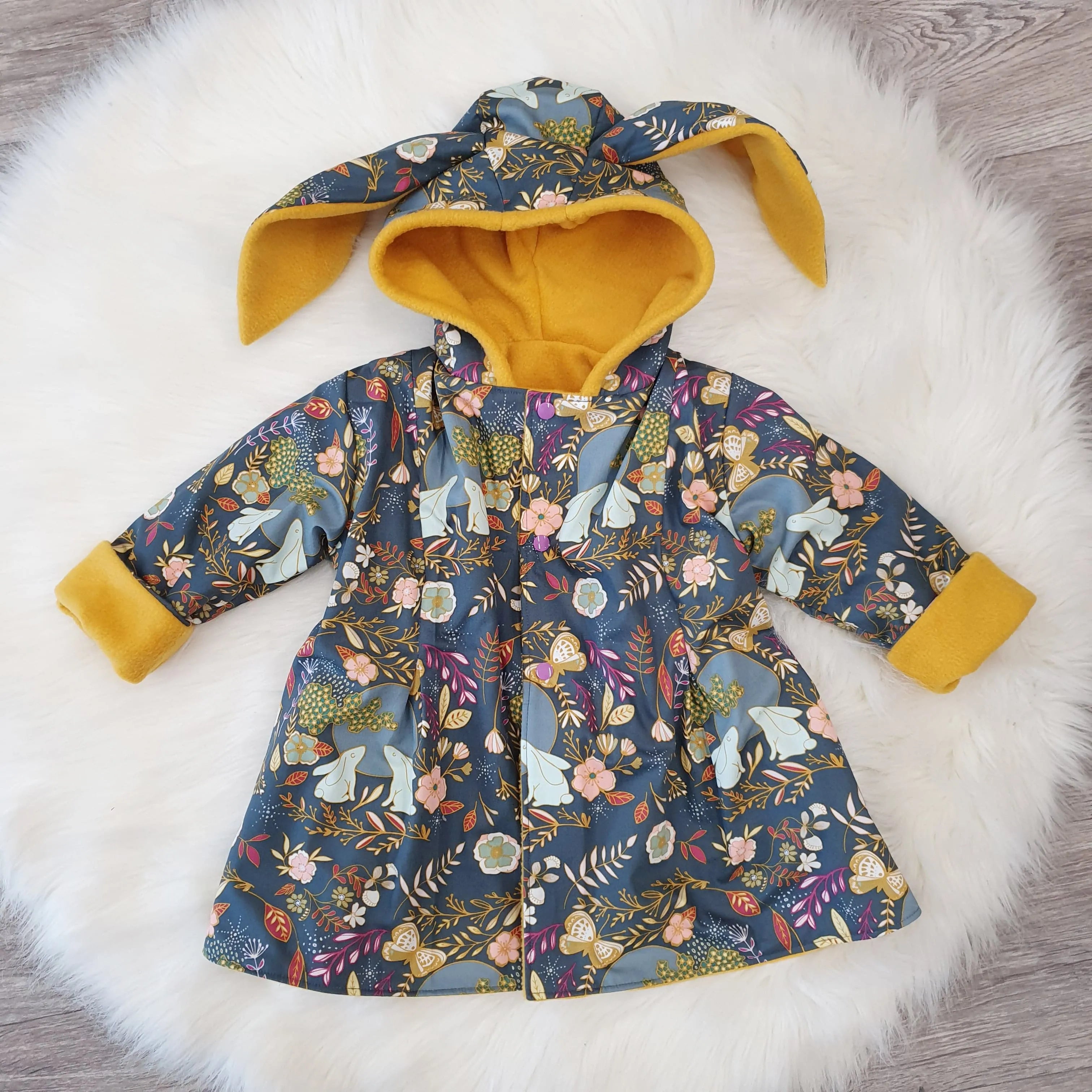 Girls Bunny Coat - Soft & Warm Bonnie Bunny Jacket for Autumn | Perfect for Fall Outfits, Halloween Costumes & Outdoor Adventures