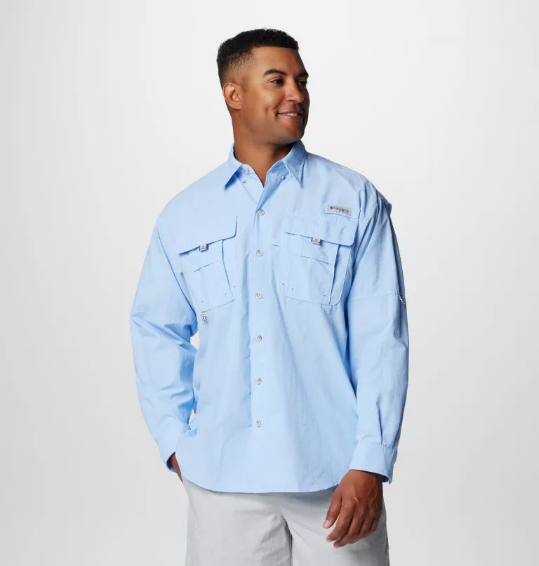 Bahama II Long Sleeve Shirt for Men - Comfortable Casual Button Up Shirt with Lightweight Breathable Fabric - Perfect for Beach, Vacation & Summer Outdoor Activities