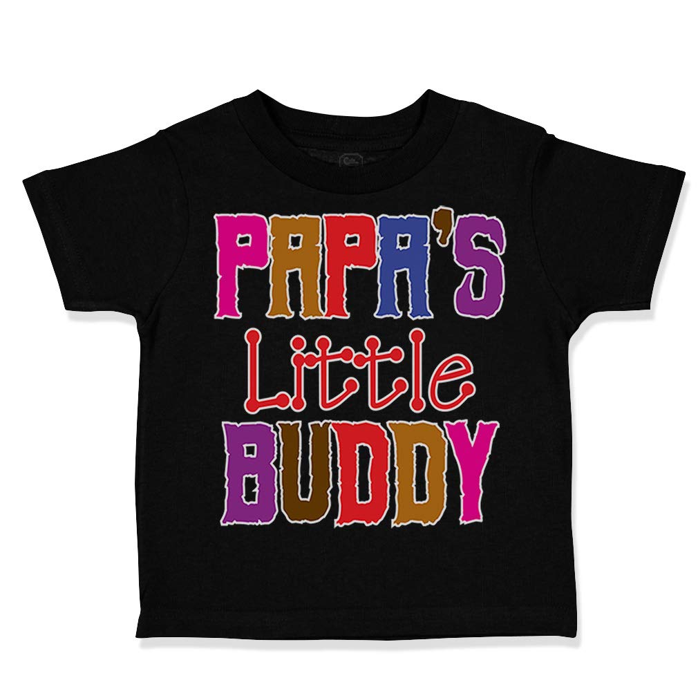 Papa's Little Buddy Toddler T-Shirt - Cute Grandpa & Grandfather Outfit for Boys & Girls | Perfect for Family Photos, Grandparents Day & Special Occasions