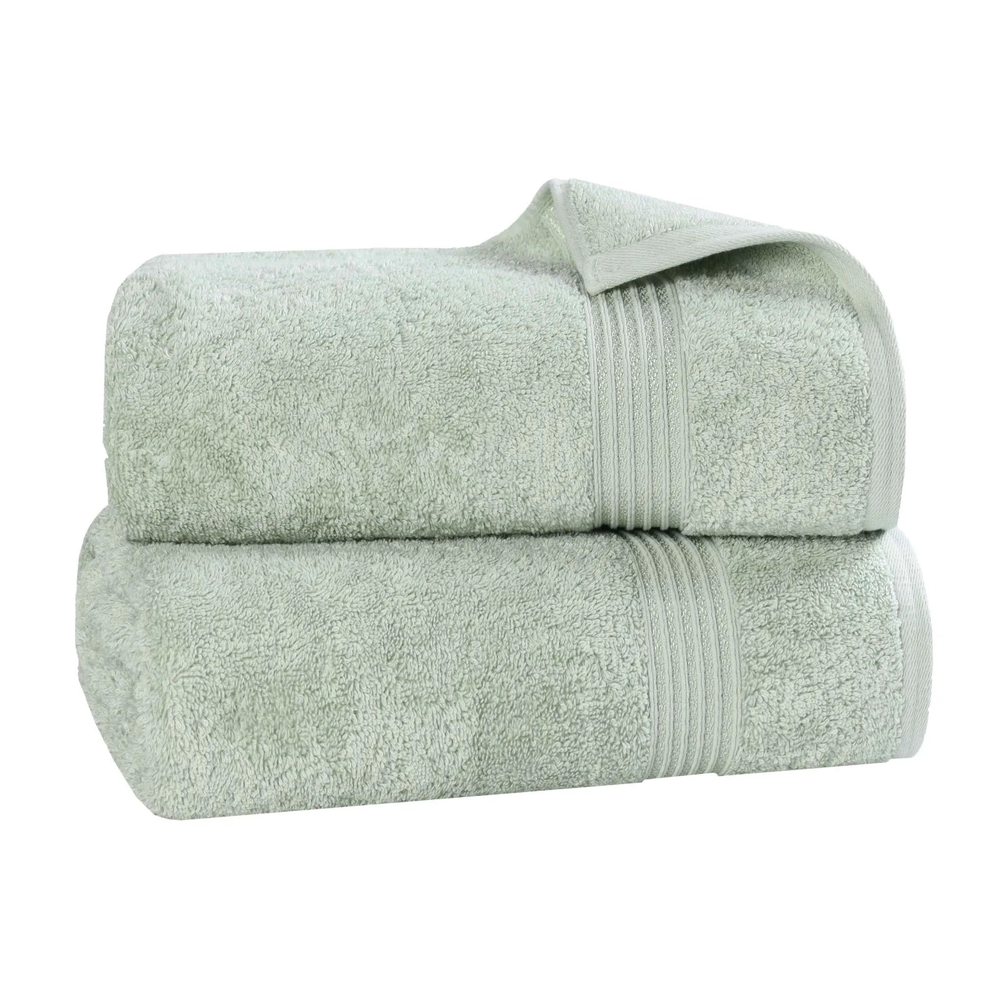 Premium Heritage Egyptian Cotton Bath Towel Set of 2 - Ultra Soft, Highly Absorbent & Quick Dry - Luxury Spa & Bathroom Essentials for Home & Hotel Use