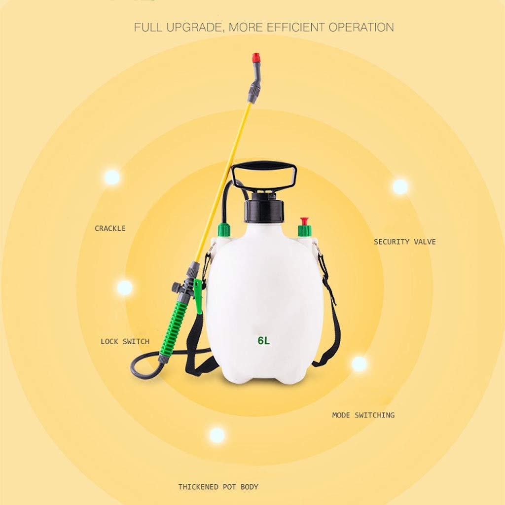 **Pneumatic Watering Can with Sprinkle Head - 8L Manual Air Compression Pump Spray Bottle for Plants - Long Plastic Rod Gardening Supplies - Ideal for Indoor & Outdoor Garden Watering**