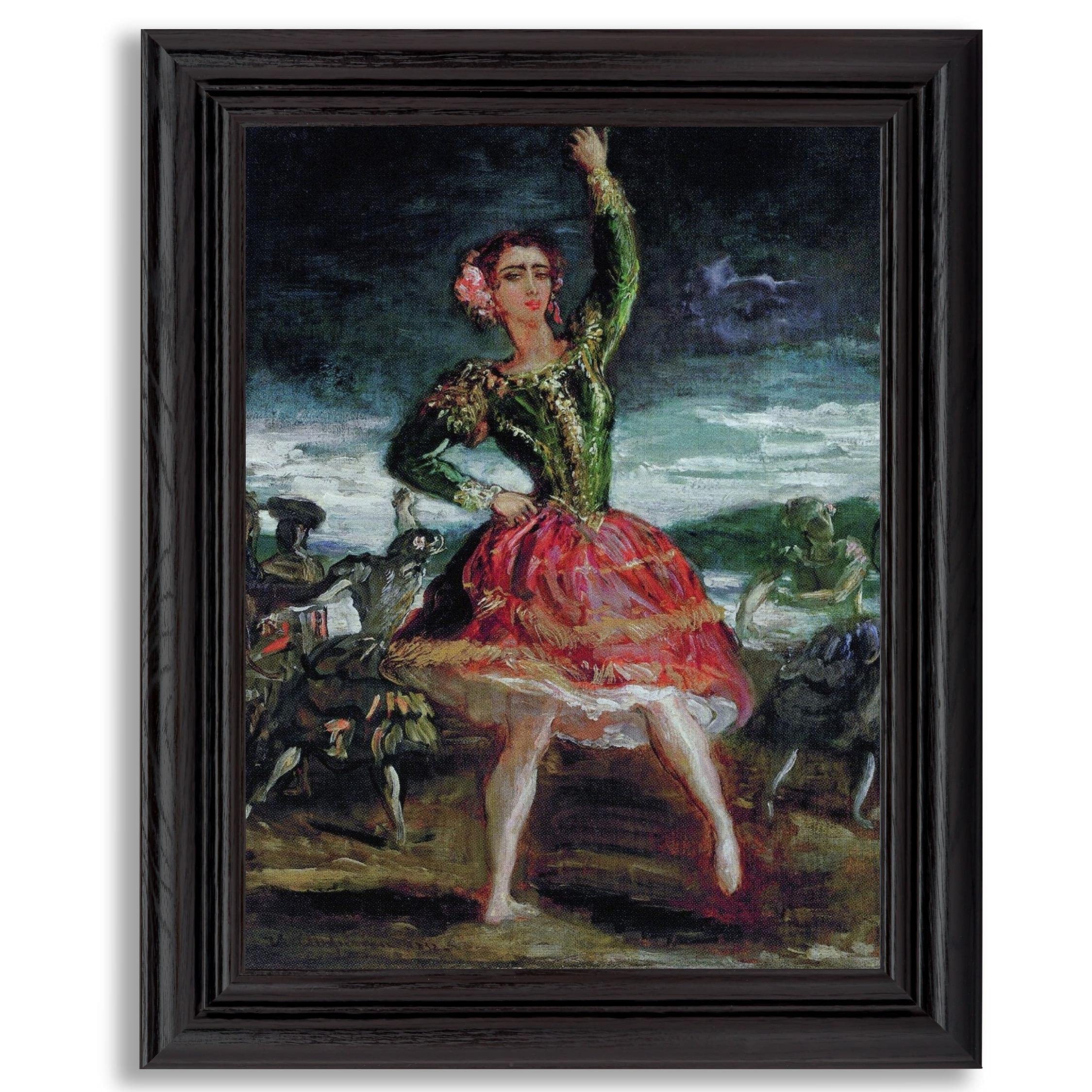 Theodore Chasseriau La Petra Camara Framed Art Print - Fine Art Reproduction Painting in Wood Frame | Classic Wall Decor for Living Room, Office & Gallery | Perfect Gift for Home Decor & Art Lovers