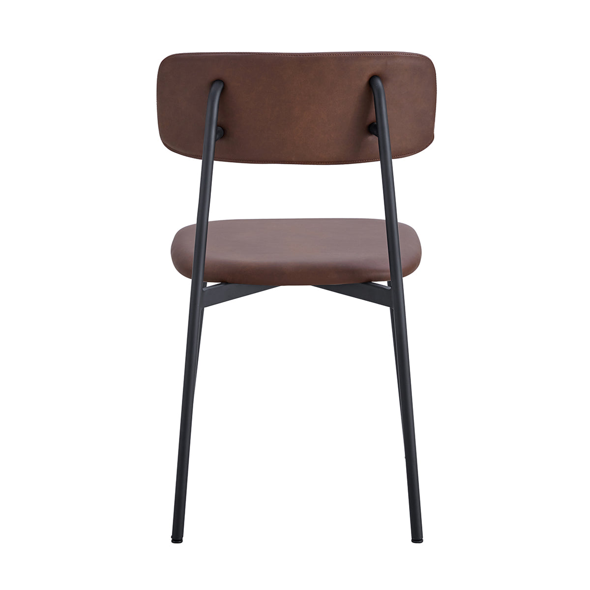 Bailey Leatherette Dining Chairs Set of 2 - Modern PU Leather Upholstered Side Chairs for Kitchen, Dining Room, or Office - Comfortable & Stylish Seating Solution